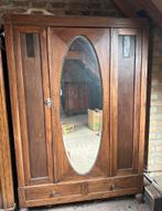 Kleerkast met spiegel, Antiek en Kunst, Antiek | Meubels | Kasten, Ophalen