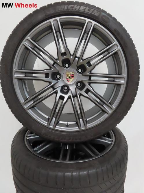 Porsche 21 inch Origineel Cayenne GTS velgen met zomerbanden, Auto-onderdelen, Banden en Velgen, Banden en Velgen, Zomerbanden