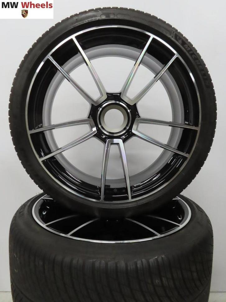 Originele Porsche 911 992 Turbo 21 inch velgen winterbanden, Auto-onderdelen, Banden en Velgen, Banden en Velgen, Winterbanden