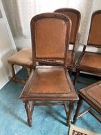 4 stoelen, Huis en Inrichting, Stoelen, Vier, Gebruikt, Vintage, Hout