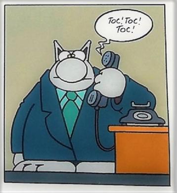 Poster Le Chat ☎️ ~ Ph. Geluck 1997 ~ Format: 50 x 34,5 cm 