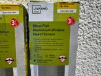 Livarno Home - ultra flat alu window insect -screen, Doe-het-zelf en Bouw, Deuren en Vliegenramen, 120 cm of meer, Hordeur, Minder dan 200 cm