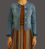 Terre Bleue spijkerjas maat 36/38 elastisch denim, Kleding | Dames, Jassen | Zomer, Ophalen of Verzenden, Zo goed als nieuw, Maat 36 (S)