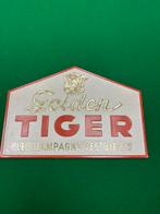 Golden tiger reclamebord, Verzamelen, Biermerken, Ophalen, Zo goed als nieuw, Reclamebord, Plaat of Schild, Overige merken