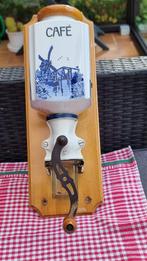Koffiemolen Delfts blauw antiek, Ophalen of Verzenden