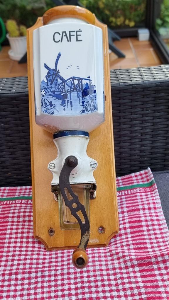 Koffiemolen Delfts blauw antiek, Antiek en Kunst, Antiek | Keukengerei, Ophalen of Verzenden