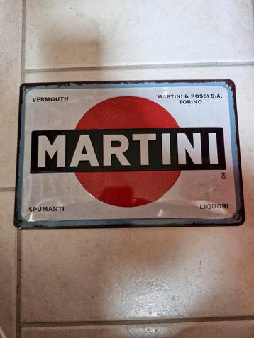 Martini metalen reclamebord 