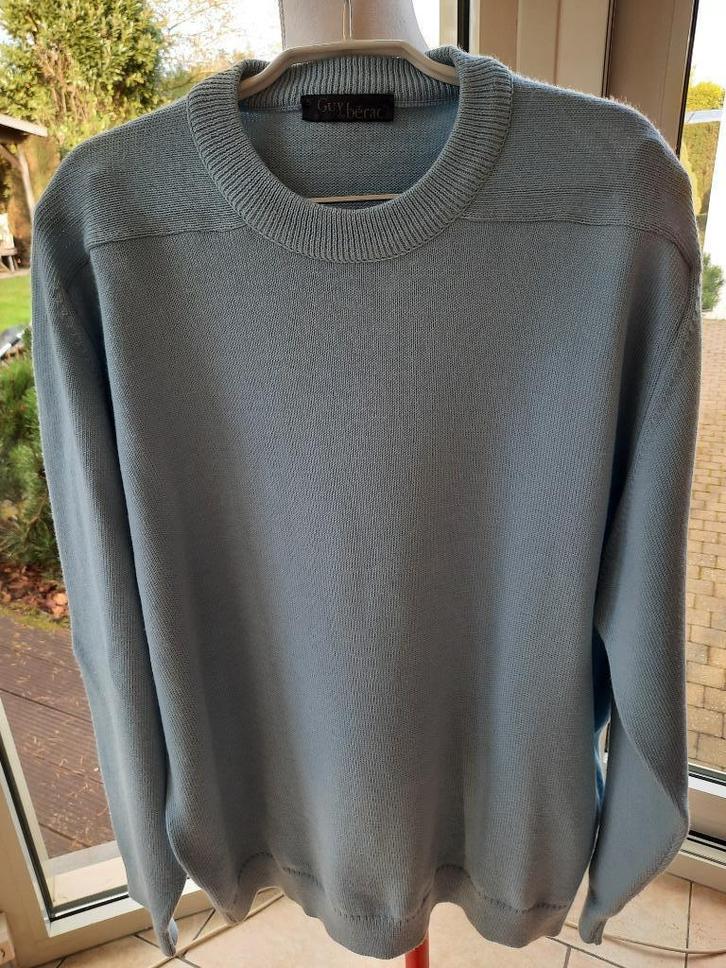 Mooie herentrui GUY DE BÉRAC - 5 = M/L, Kleding | Heren, Truien en Vesten, Zo goed als nieuw, Maat 48/50 (M), Blauw, Ophalen of Verzenden