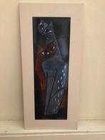 Italiaans vinted mid-century tegeltableau Capra, Antiek en Kunst, Ophalen