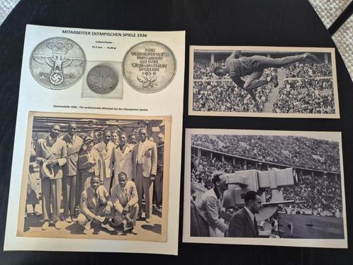 1936 Olympische Spelen set: foto's, medaille en persbericht, Verzamelen, Militaria | Tweede Wereldoorlog, Ophalen of Verzenden