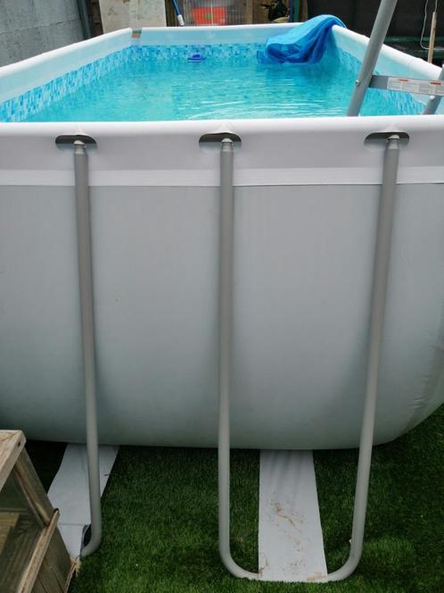 Groot zwembad, Tuin en Terras, Zwembaden, Gebruikt, Opzetzwembad, 120 cm of meer, 400 cm of meer, 200 tot 300 cm, Rechthoekig