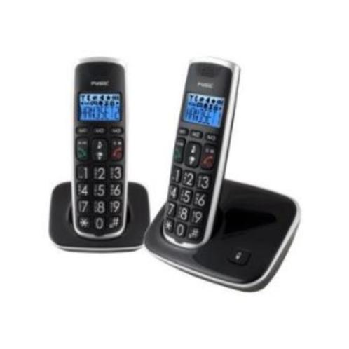 Téléphone sans fil, Telecommunicatie, Vaste telefoons | Handsets en Draadloos, Gebruikt, 2 handsets, Ophalen