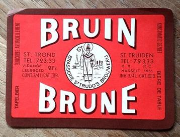 bieretiket Bruin - St. Truiden  beschikbaar voor biedingen
