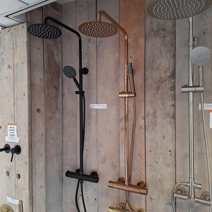 NIEUW IN DOOS Boga - Koper - Thermostaat doucheset opbouw, Huis en Inrichting, Woonaccessoires | Overige, Nieuw, Ophalen of Verzenden