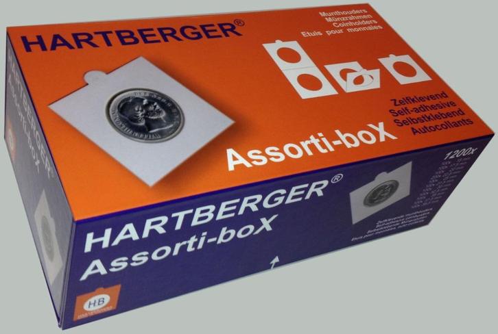 Assortibox Hartberger met 1.200 munthouders naar keuze, Postzegels en Munten, Munten en Bankbiljetten | Toebehoren, Overige typen