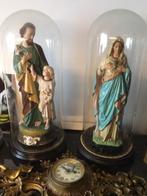 2 stolpen met beelden maria en jozef met kind, Ophalen of Verzenden