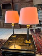 Vintage Deknudt tafel lamp corintische zuil basis 1980's, Ophalen
