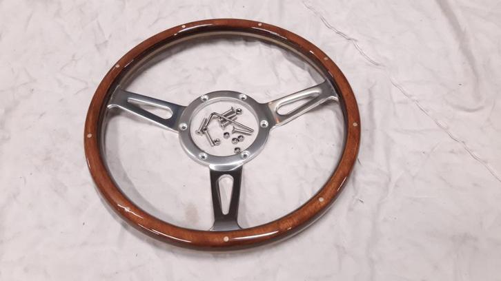 stuur Mountney, 3 spaak , WOODRIM 13", CLASSIC MINI ea ....., Auto-onderdelen, Besturing, Mini, Oldtimer onderdelen, Rover, Universele onderdelen