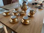 Koffie thee servies, goud porselein, Antiek en Kunst, Ophalen of Verzenden