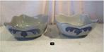 2 Mooie antieke handgemaakte keramieke Kommen - 22x22x9, Antiek en Kunst, Ophalen of Verzenden
