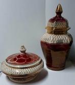 Bobonnière et vase en céramique faits main Laeken Belgique, Antiquités & Art, Enlèvement ou Envoi