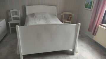 lit rétro - lit double, Queen size, 140 cm, Enlèvement, Utilisé