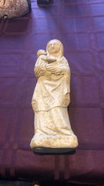 UNIEK! Maria met kind, kalksteen romaanse stijl, Antiek en Kunst, Ophalen