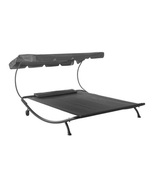 Nieuwe dubbele loungestoel of ligstoel, Tuin en Terras, Ligbedden, Nieuw, Plastic, Verstelbaar, Ophalen