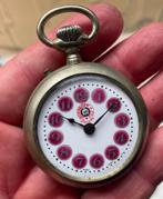 ROSSKOPF Lierhorloge, cartridge-wijzerplaat, perfecte wijzer, Handtassen en Accessoires, Ophalen, Zakhorloge, Staal, 1900 tot 1930