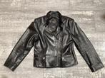 Biker jas leder 44, Zwart, Maat 42/44 (L), Ophalen of Verzenden, Gedragen