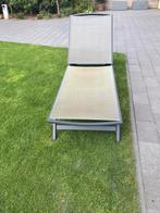 Ligbedden 2 stuks, Tuin en Terras, Ligbedden, Ophalen of Verzenden, Zo goed als nieuw, Aluminium, Verrijdbaar