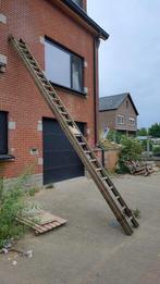 Houten ladder, Doe-het-zelf en Bouw, Ladders en Trappen, Ophalen, Gebruikt, Ladder, 4 meter of meer