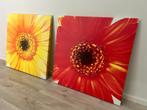 Canvas Afbeeldingen, Margriet, Geel & Rood, Huis en Inrichting, Ophalen, 50 tot 75 cm, 50 tot 75 cm, Print