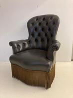 Eénzit zetel Chesterfield-type, Antiek en Kunst, Ophalen