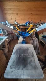 Zeefdruk carousel printex 4 kleuren 1 station, Ophalen