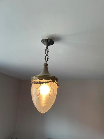 Sfeervolle hanglamp vintage, Huis en Inrichting, Lampen | Hanglampen, Ophalen, Zo goed als nieuw