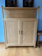 Eiken Barkast H 185 x B 143 x D 37 cm, Ophalen, 100 tot 150 cm, Eikenhout, 150 tot 200 cm