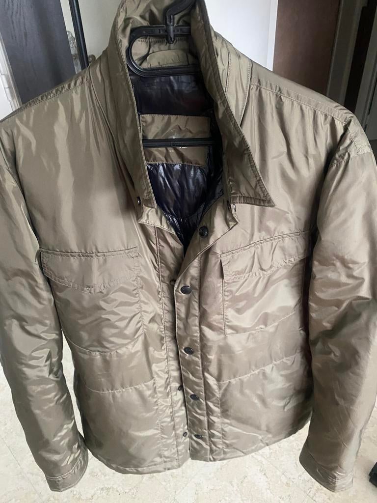 Massimo dutti heren jas donsjas tussenseizoen, Kleding | Heren, Jassen | Winter, Zo goed als nieuw, Maat 52/54 (L), Bruin, Verzenden