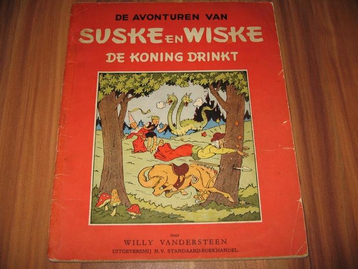 Suske en Wiske nr 4: De koning drinkt, Boeken, Stripverhalen, Gelezen, Eén stripboek, Ophalen of Verzenden