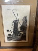 Kader met gedrukte tekening of foto Boere Molen Snellegem, Ophalen, Minder dan 50 cm, Gebruikt, Overige typen