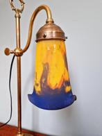 Art Deco koperen bureaulamp, Frères Muller, 1920, Ophalen of Verzenden