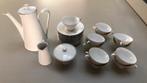 Eschenbach koffieservies (wit met zilveren rand), Ophalen, Gebruikt, Effen, Kop(pen) en/of Schotel(s)