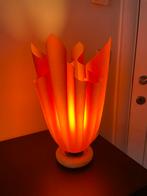 Vintage oranje lamp, Ophalen, Gebruikt, Minder dan 50 cm