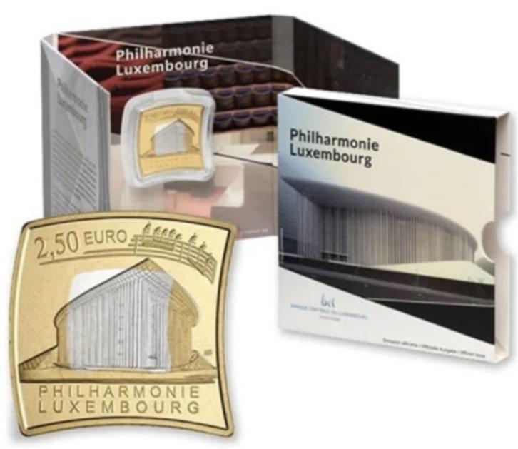 Luxemburg 2025 - 2,5 euro - Philharmonie Zilver/Nordic Gold, Postzegels en Munten, Munten | Europa | Euromunten, Setje, Overige waardes