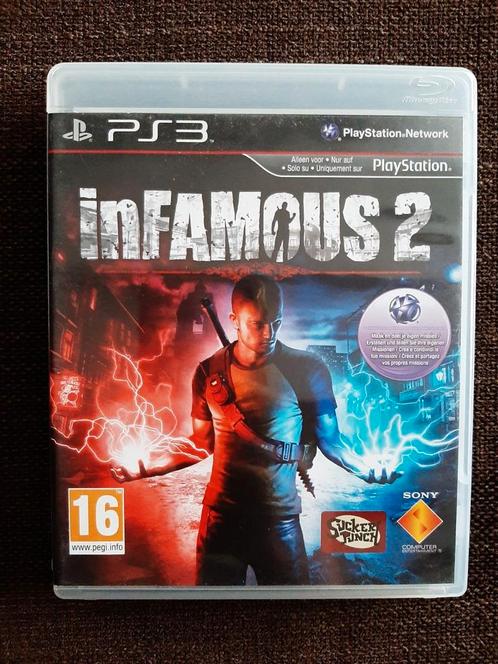 PS3 Infamous 2 (compleet), Games en Spelcomputers, Games | Sony PlayStation 3, Zo goed als nieuw, Ophalen of Verzenden