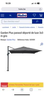 3x3 Deluxe tuinparaplustructuur, Tuin en Terras, Kantelbaar, Gebruikt, Ophalen of Verzenden, Zweefparasol