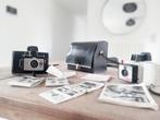 Set Polaroid Land Camera’s – Swinger Model 20 (wit) + Colorp, Ophalen of Verzenden, Zo goed als nieuw, Polaroid, Polaroid