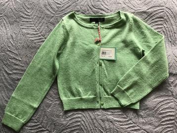 Nieuwe lichtgroene cardigan meisjes Petit Louie maat 110-116 beschikbaar voor biedingen
