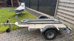 Motortrailer met neuswiel, alu oprijplaat en wielklem, Ophalen, Konag, Gebruikt, Hakstraat 11 8308 AH Nagele