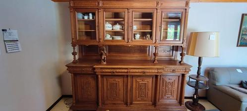 Buffetkast in 2 delen., Huis en Inrichting, Kasten | Buffetkasten, Gebruikt, 200 cm of meer, 200 cm of meer, 50 tot 75 cm, Met lade(s)
